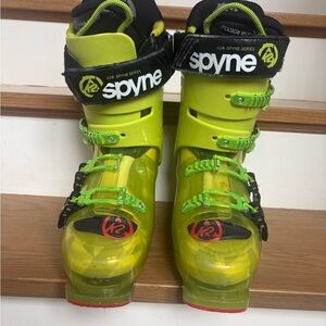 Spyne Men's K2 Ski Boots - Bright Green